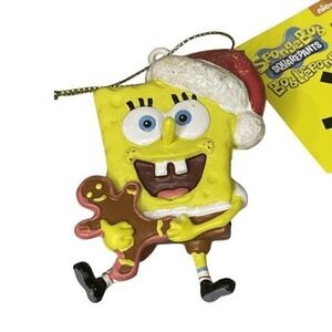 Kurt S Adler Spongebob Squarepants Christmas Ornament Santa Hat Gingerbread 2015